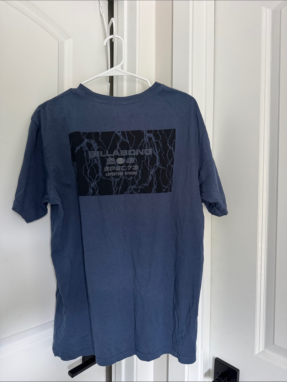 Billabong Blue Graphic Back Logo Short Sleeve Tee